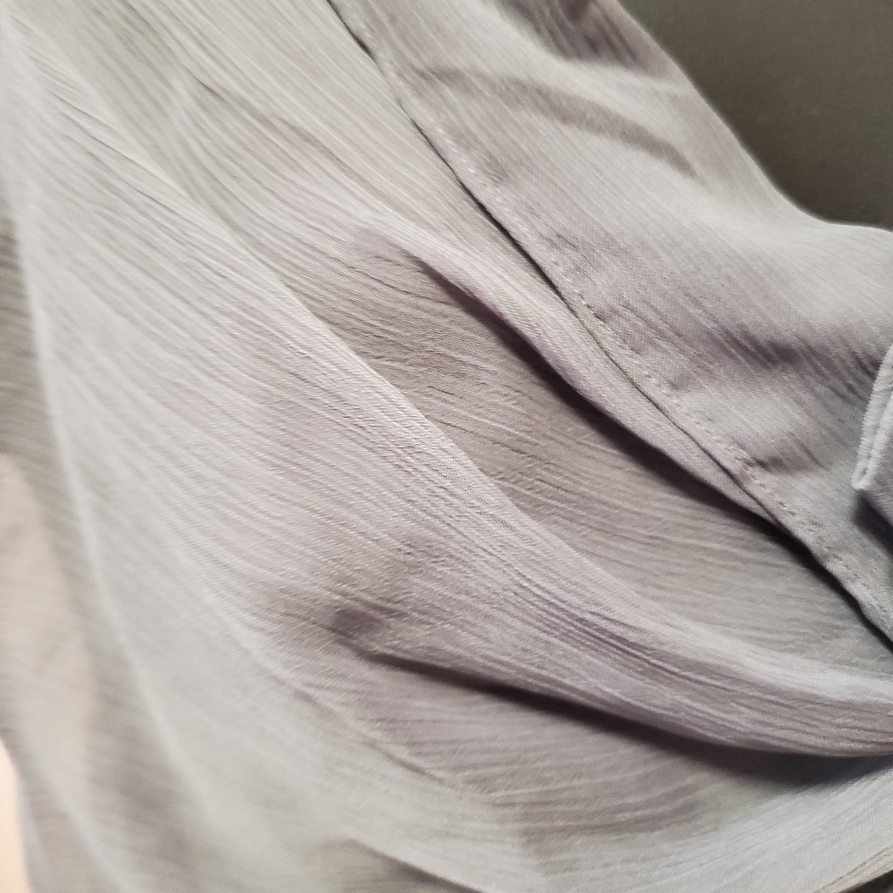 New York & Company Sleeveless Ruched Chiffon Top - Picture 6 of 13
